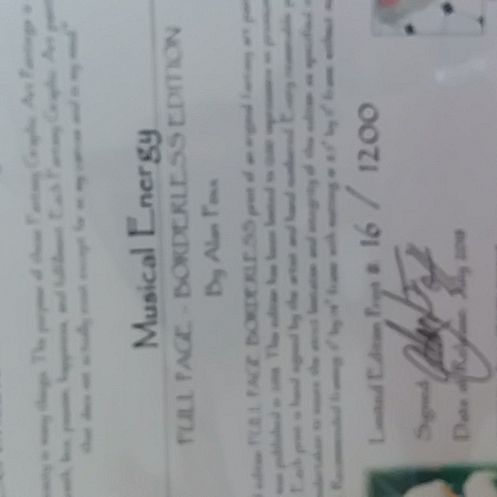3 Alan Foxx hand signed graphics painting - Picture 9 of 9